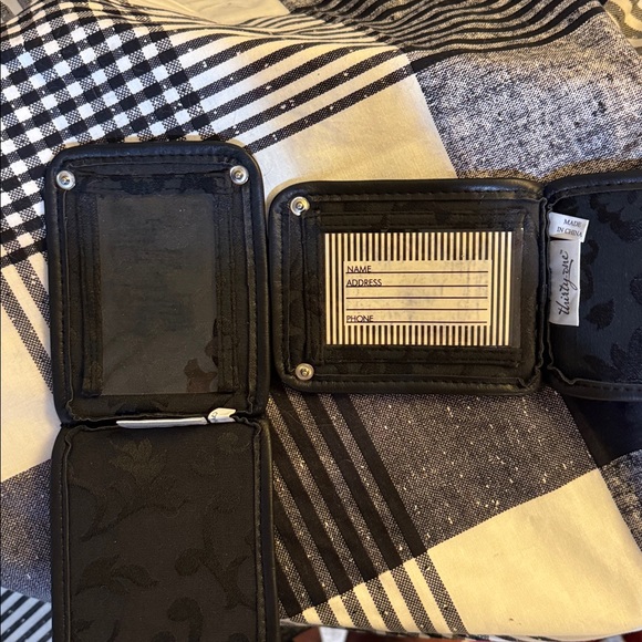 THIRTY-ONE LUGGAGE TAGS IN BLACK PARISIAN JACQUARD - Picture 7 of 8